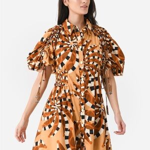 Farm Rio Banana Stripes Minidress, NWT, L